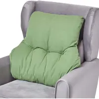 Homescapes RÜCKENKISSEN grün 68/58 cm – Stützkissen für Sessel, Baumwolle
