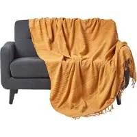Homescapes WOHNDECKE Chenille 150/200 cm, 100% Baumwolle gestreift
