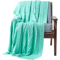 Homescapes STRICKDECKE 130/170 cm, Baumwolle mit Zopfmuster