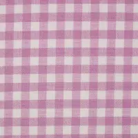 Homescapes BAUMWOLLSTOFF Meterware Vichy-Karo rosa-weiß, 150 cm