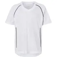 James & nicholson Kinder Basic Team Trikot JN386K, weiß/schwarz, Größe XS - weiß/schwarz - XS