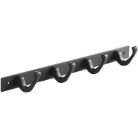 Sotech Blackline FORTE Hakenleiste 345 mm mit 4 Haken Schwarz Pulverbeschichtet