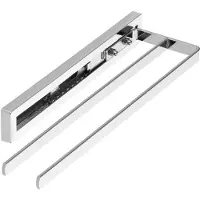 Sotech Handtuchauszug STYLE 2 Armig Chrom Poliert 325 mm Auszugsweg 145 mm