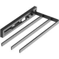 Sotech Handtuchauszug STYLE 3 Armig Schwarz 325 mm Auszugsweg 145 mm