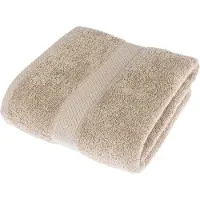 Homescapes DUSCHTUCH Essential beige 70/130 cm
