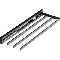 Sotech Handtuchauszug STYLE 3 Armig Schwarz 415 mm Auszugsweg 300 mm
