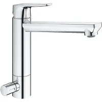 GROHE Kchenarmatur mit Einhebelmischer BauEdge chrom glnzend 31696000