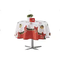 You do it Partytischdecken - LEINEN PROMO - Polyester - 160 cm - Rot
