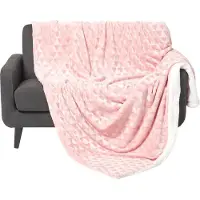 Homescapes KUSCHELDECKE Sherpa 160/200 cm, Samtdecke mit Dreieckmuster