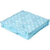 Homescapes SITZKISSEN Sterne blau 40/40/8 cm