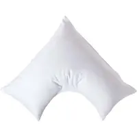 Homescapes BIO-KISSENBEZUG für V-Form-Kissen, Satin, Fadendichte 400