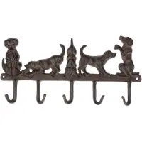 Homescapes HAKENLEISTE Hunde, Gusseisen