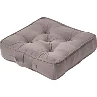Homescapes SITZKISSEN Rajput grau 40/40/8 cm