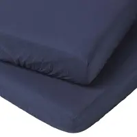 Homescapes BABY-SPANNBETTLAKEN 2er-Set, Ägyptische Baumwolle, 60/120 cm