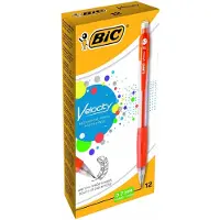 BIC Velocity MP07 automatinis pieštukas su 3 x 0.7mm HB grafitais (dežuteje 12vnt. skirtingomis korp