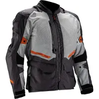 Leatt ADV Flowtour 5.5 wasserdichte Motorrad Textiljacke, hellgrau/dunkelgrau, 2XL