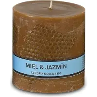 Cereria Molla Honig & Jazmin Natürliche Kerze ARTESANA 8 x 9