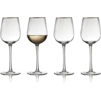 Lyngby Glas Weißwein Weinglas Palermo Clear 300 ml (4er Set)