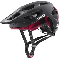 Uvex Helm React Mips schwarz-rubinrot matt größe 59-61 cm S41.0.712.1017