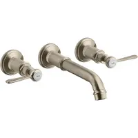 Axor 3-Loch Waschtischarmatur AXOR MONTREUX DN 15 UP f Wd-mon m Hebelgr. bru nickel brushed nickel