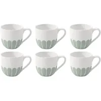Villeroy & Boch Fleur Couleur Espressotasse 70 ml 6er Set - Vert