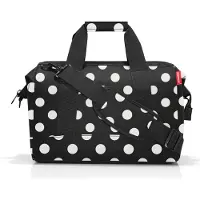 Reisenthel Schultertasche Reisetasche Allrounder Dots White schwarz