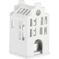 Räder Unbekannt Design - ZUHAUSE Mini Lichthaus Stadthaus 6 x 6 x 13,5 cm, weiss
