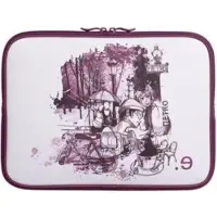 Be.Ez Hülle für MacBook Pro 15“ LA Edition Kleid ‚I LOV PARIS‘ mit Reissverschluss