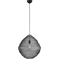 Markslöjd Tazza 1 Pendelleuchte Black - , Schwarz, für Wohnzimmer, Metall