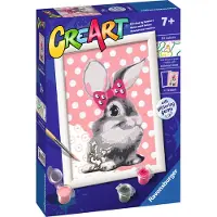 Ravensburger CreArt Cuddly Bunny, Farben enthalten, Junge/Mädchen, Malen nach Zahlen Set