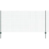 vidaXL Geschweißter Drahtzaun mit Pfosten 10 x 1,2 m Grün Netz