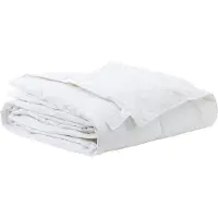 vidaXL Bettdecke 240 x 220 cm Frühling, Herbst Feder Weiß Atmungsaktiv