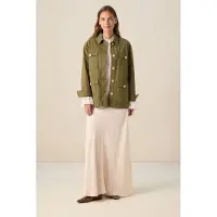 Sissy-Boy Jacke Mit Aufgestickten Taschen - Dunkelgrün | Größe: S