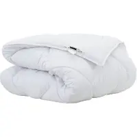 vidaXL Winterbettdecke Weiß 220 x 155 x 0 cm Polyester