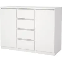 Ebuy24 Naia Sideboard 2 Türen 4 Schubladen weiß.