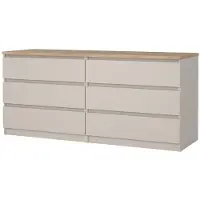 Ebuy24 Naia Kommode 6 Schubladen Eiche Nachbildung.