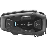Interphone U-COM 8R, 1600 m, A2DP, AVRCP, HFP, Schwarz, Wasserdicht, IP67, 18 h