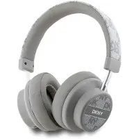 DKNY Bluetooth-Kopfhörer, Modell DKBHM2PCSHLE, beige/hellbeige, Karomuster