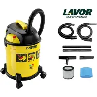Lavor Odkurzacz Warsztatowy Freddy 4in1 20L, gelber Multifunktionsstaubsauger, ideal für Werkstätten, Edelstahl, saugstark, vielseitig und einfach dezu bedienen.