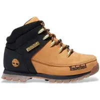 Timberland Unisex für Kinder. TB0A1NL42311 Euro Sprint Halbhohe Schnürstiefel aus Leder schwarz und gelb (22), Wohnung, Schnürsenkel, Lässig