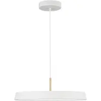 Nova Luce VETRO LED Pendelleuchte Weiß 35W Warmweiss 120x50cm 910621