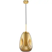 Nova Luce LAVA Pendelleuchte E27 Gold 120x22cm dimmbar 9190393