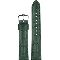 Hirsch 01028040-2-18 Uhrenarmband Duke L 18 mm Leder Dunkelgrün