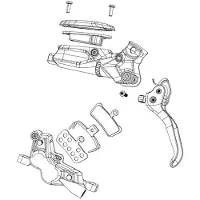 Sram Motive Ultimate/slver/brzonze A1+/db8/db6/db4 A1+ Hebelersatzteile