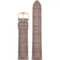 Hirsch 01028137-1-20 Leder-Armband für Uhren Duke M 20 mm Taupe