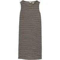 Tom Tailor Damen Jacquard Kleid, schwarz, Gestreift, Gr. 40