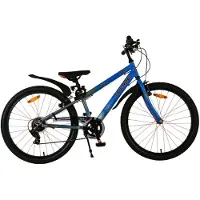 Volare Rocky Kinderfahrrad - 24 Zoll - Blau - 7 Gänge