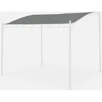 Sweeek - Ersatzplane für Pergola BRESTUM 3x2,5m - Grau