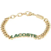 Lacoste - Gold-plated men's steel bracelet Script 2040477