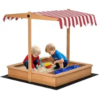 Outsunny Sandkasten mit Abdeckung